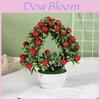 Fake Potted Plant 42 Heartshaped Fruit Bonsai Artificial Flower For Home Decor