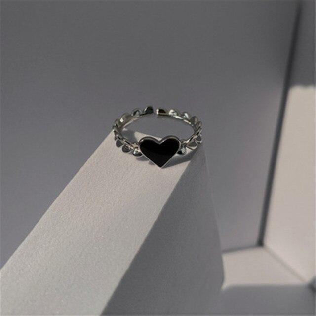 Hip Hop Rock Gold Color Chain Rings Set Girls Punk Geometric Sleek Minimalist Finger Rings Women Trend Jewelry Accessories Celebration Party Event