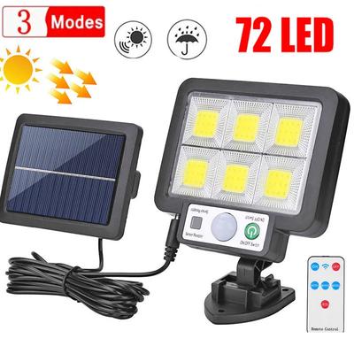 1PC 72LED solární světla Solární dělená nástěnná lampa 3 režimy Vodotěsné lampy se senzorem pohybu Zahradní pouliční osvětlení Pro zahradní nástěnnou lampu