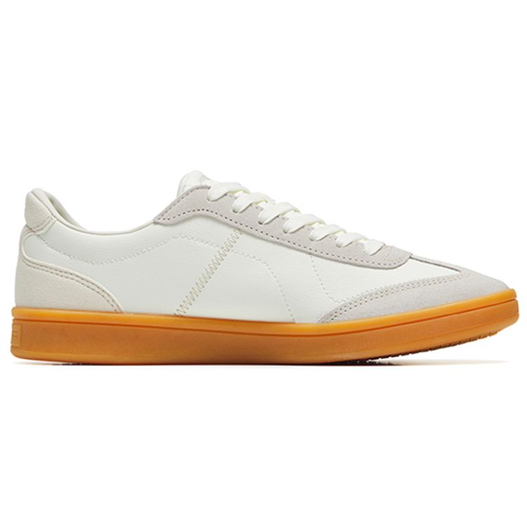 Anta Lifestyle Series Non-Slip Shock Absorbing Durable Low-Top Sneakers Men Sneakers Gray White 112238086-1