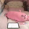 Pink Rabbit Support Pillow For Adults With Plush Soft Material For Sleep And Relaxation
