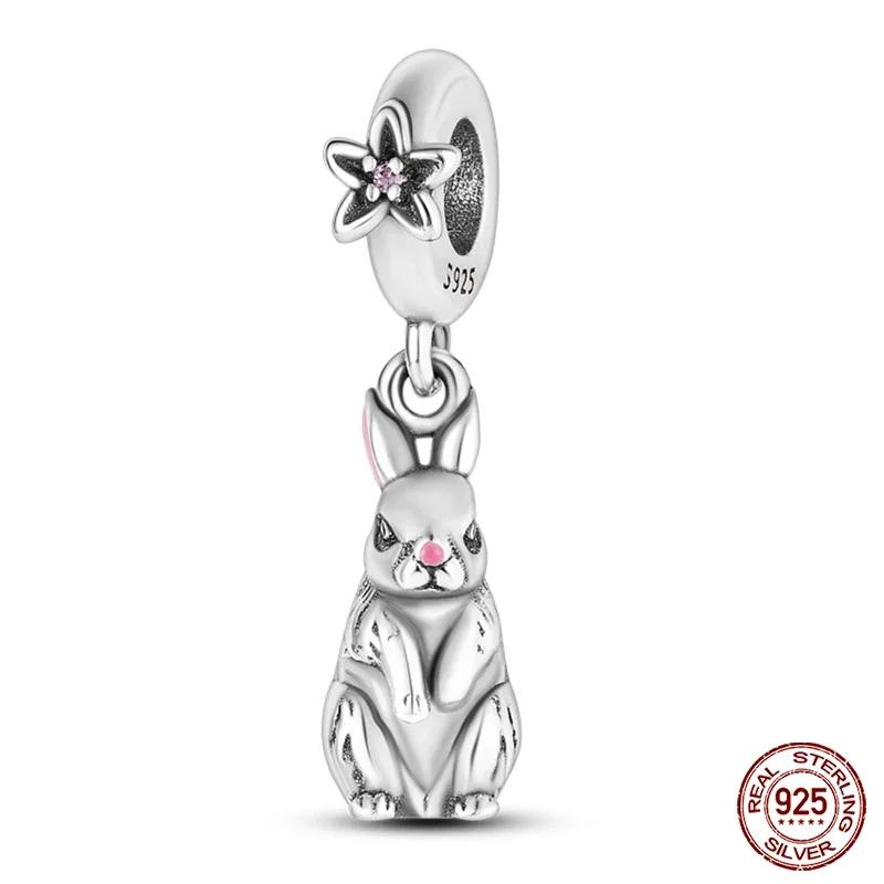 925 Silver Fashion Camera Coffee Cup Flower Charms Beads Fit 925 Original Bracelet DIY Birthday Jewelry Making for Women