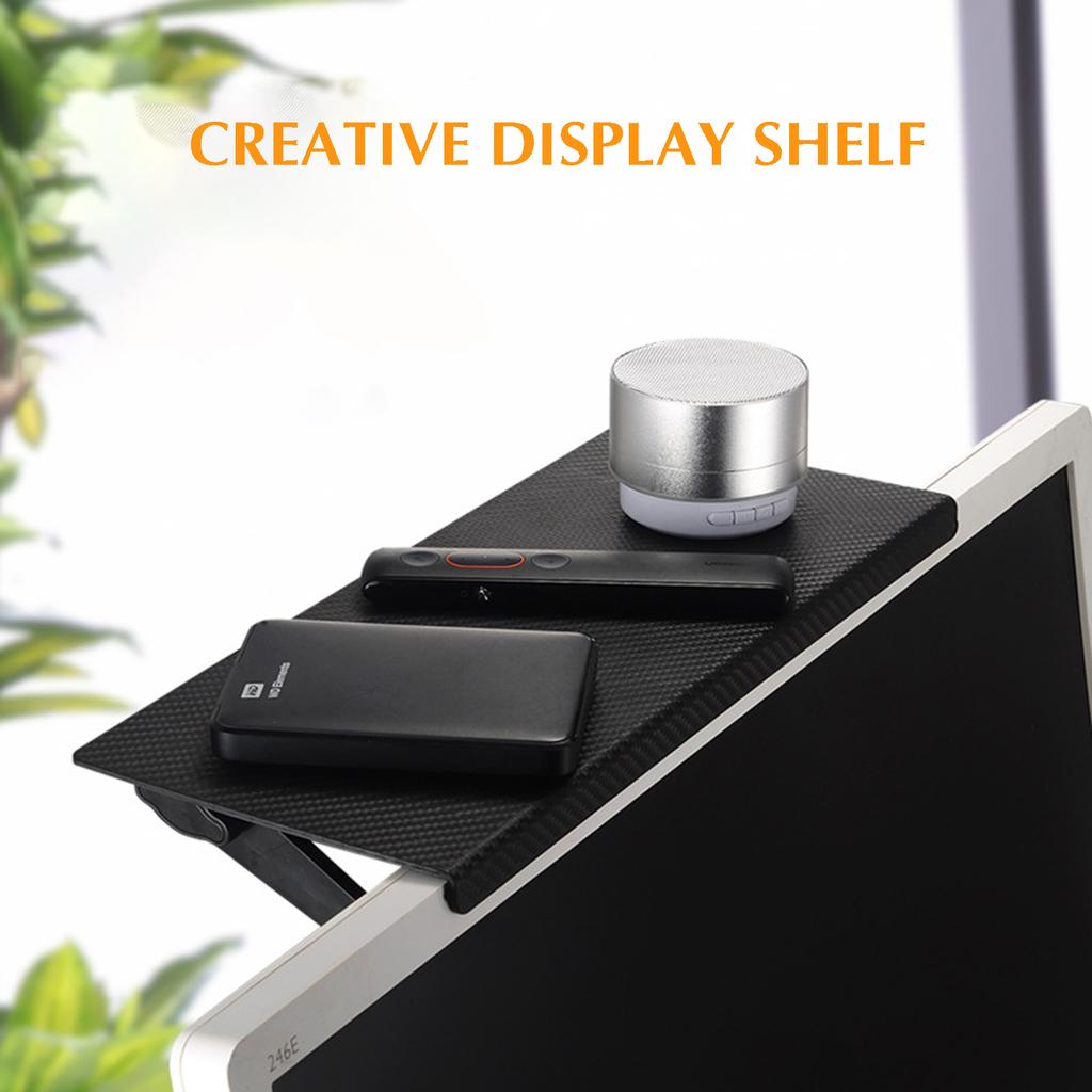 TV Ekranı Üstü Saklama Rafı Ayarlanabilir Bilgisayar Monitörü Masaüstü Ekran Standı Rafı Router Saklama Rafı Tutucu EL