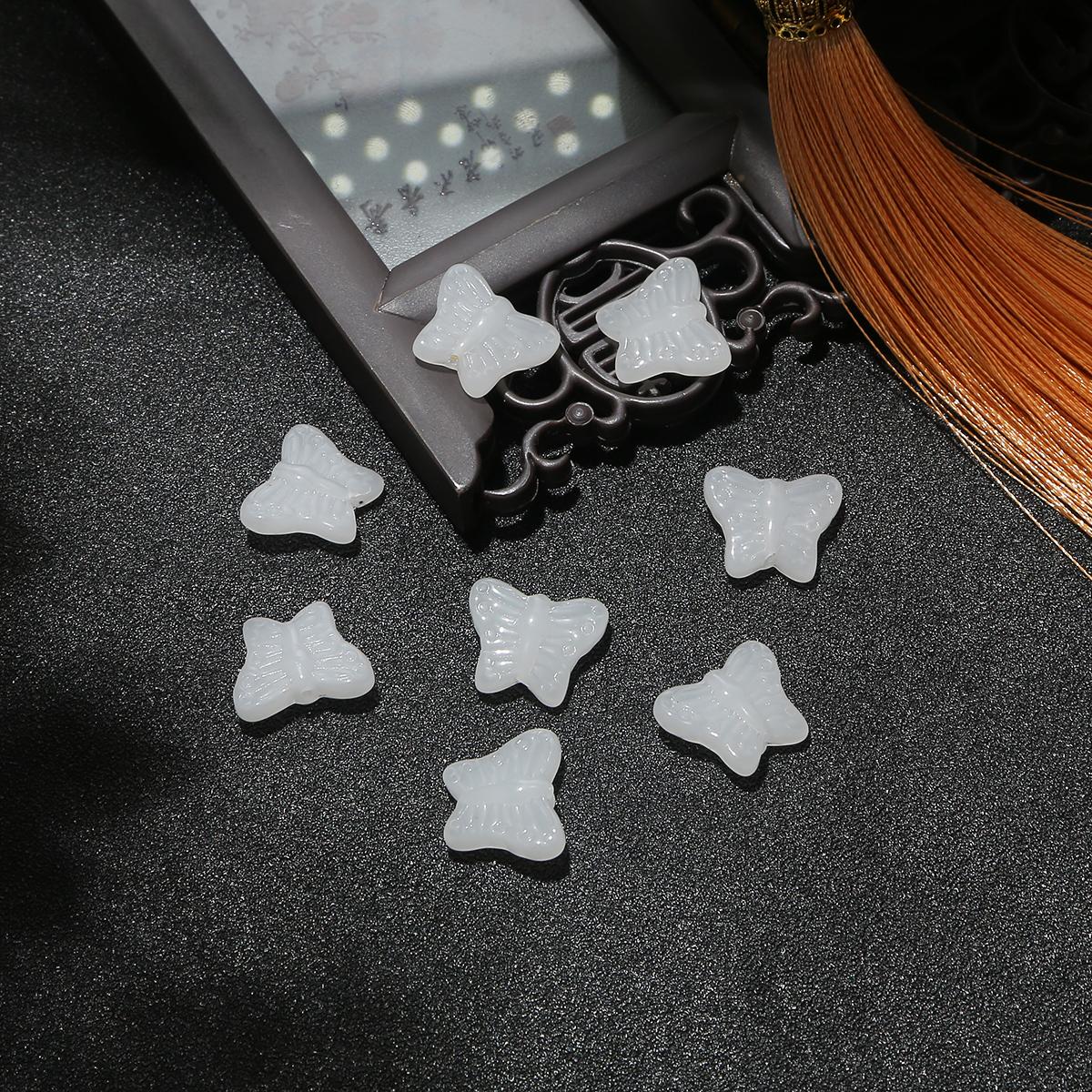 

4 шт. 12x15 мм стеклянные бусины-бабочки с прямым отверстием, антикварные аксессуары, бусины для изготовления ювелирных изделий, DIY браслет, серьги, фурнитура