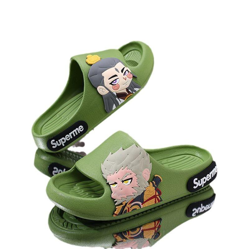 Boys Cartoon Versatile Slippers With Breathable Eva Material Ideal For Indoor And Wear Outdoor