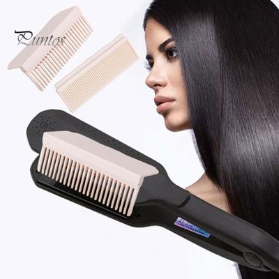 Glätteisen-Kammaufsatz, Clip-in-Haarglätter-Kammaufsatz, abnehmbares elektrisches Haarglätter-Zubehör, Haarbürsten-Styling-Tools für Damen