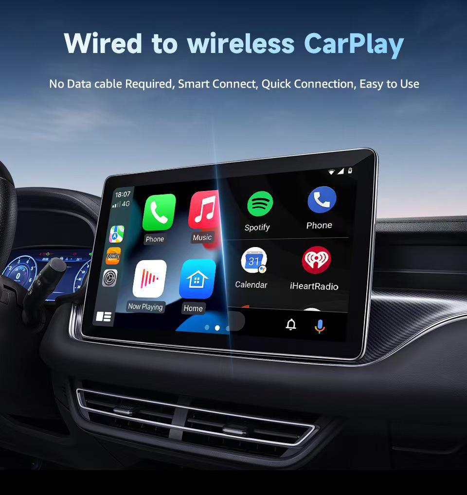 New Wired to Wireless CarPlay & Android Auto Box: Seamless In-Vehicle Connectivity