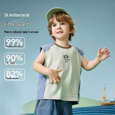 ASK JUNIOR Antibakterielles ärmelloses T-Shirt für Jungen