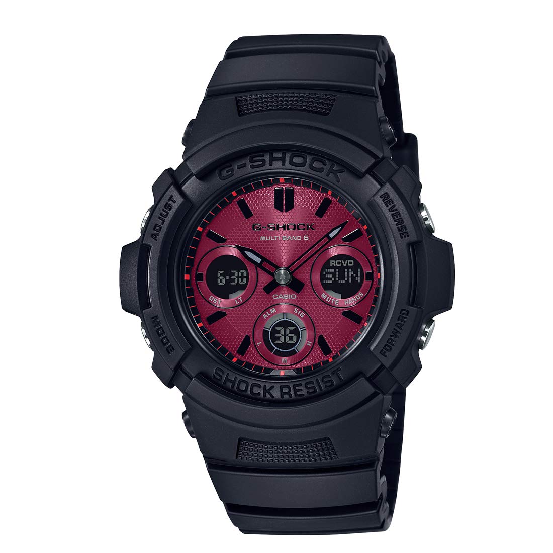 

Часы серии Black and Red [Casio] G-Shock AWG-M100SAR-1AJF мужские