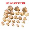1/8" 1/4" 3/8" 1/2" BSP Brass Reducing Adaptor For Water Female To Male Connector Water Gas Adapter Coupler Connector