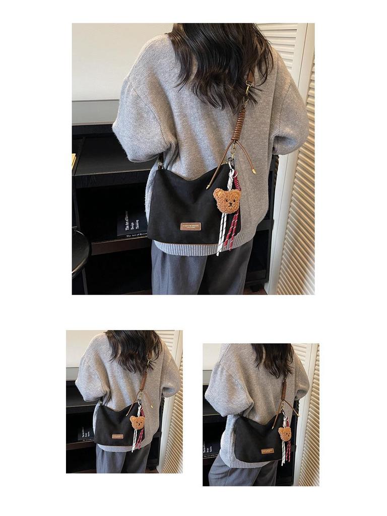 2025 Minimalist Retro Suede Crossbody Shoulder Bag for Women