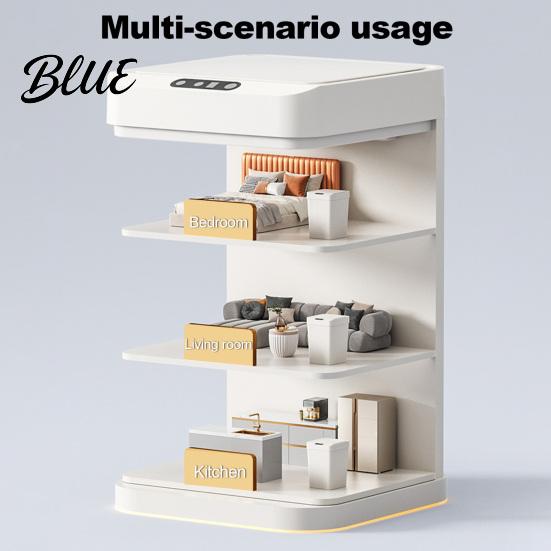 Hygienic Kitchen Waste Can with Can Touchless Automatic Trash Storage 13L Bathroom Garbage Odor Motion