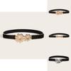 Summer Women Metal Dress Belt With Unique Button Pattern And Elastic Waist