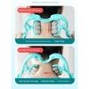 6 Wheels Neck Massager Manual Clip Neck and Neck Kneading Handy Gadget Handheld For Home Six Roller Shoulder and Neck Massage