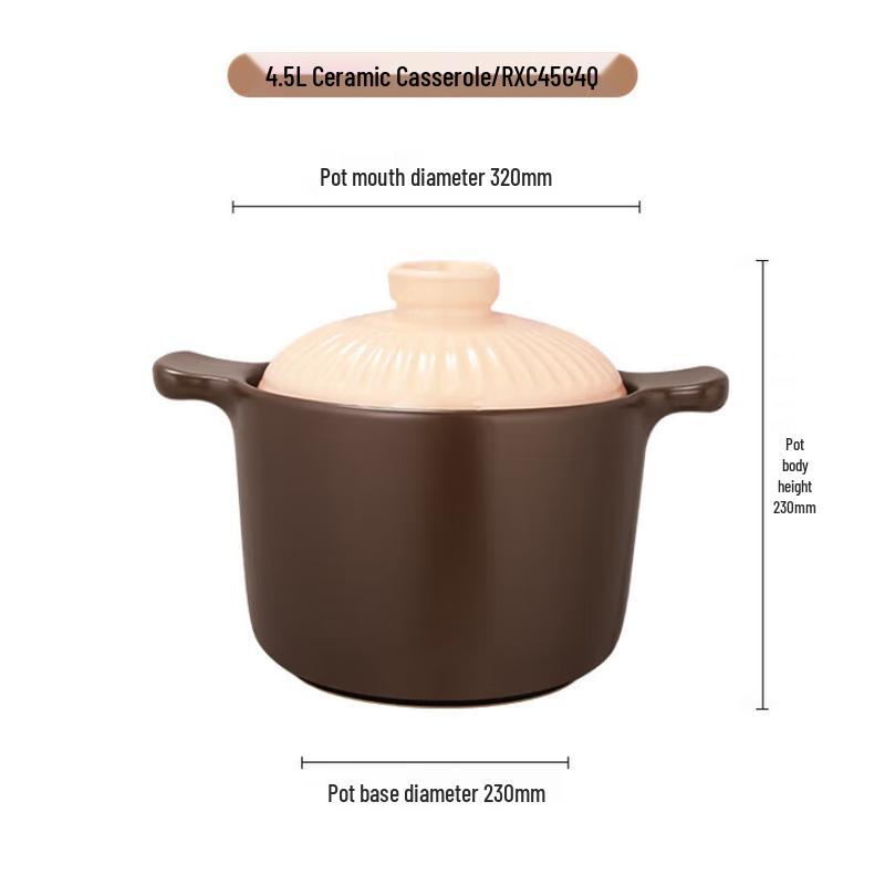 ASD Beloved II Series Ceramic Stew Pot 4.5L