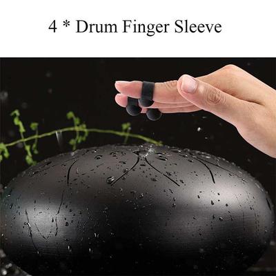 9Piece Tongue Drum Accessories Set Tank Drum Attachments with Mallets Finger Picks Sleeves Notes