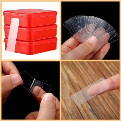 300Pcs Reusable Double Sided Adhesive Tape Multifunctional Waterproof Transparent Pvc Nano Tapes Office Home Supply