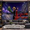 Arazzo da Parete Nome Personalizzato Modello Miraculous Ladybug Tessuto Stampato Personalizzato Decorazione Murale