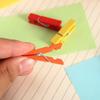 100PCS Small Mini Natural Colorful Wooden Photo Clothespin Craft Decoration DIY Memo Clips Pegs