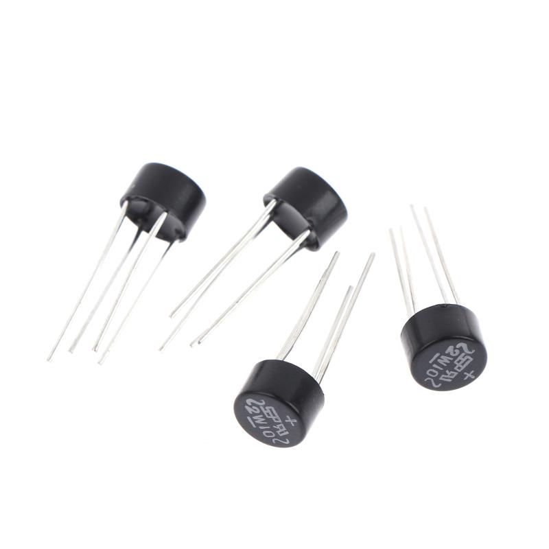 10/20/30Pcs New 2W10 2A/1000V Diode Bridge Rectifier Round Vridge Rectifier Bridge Stack