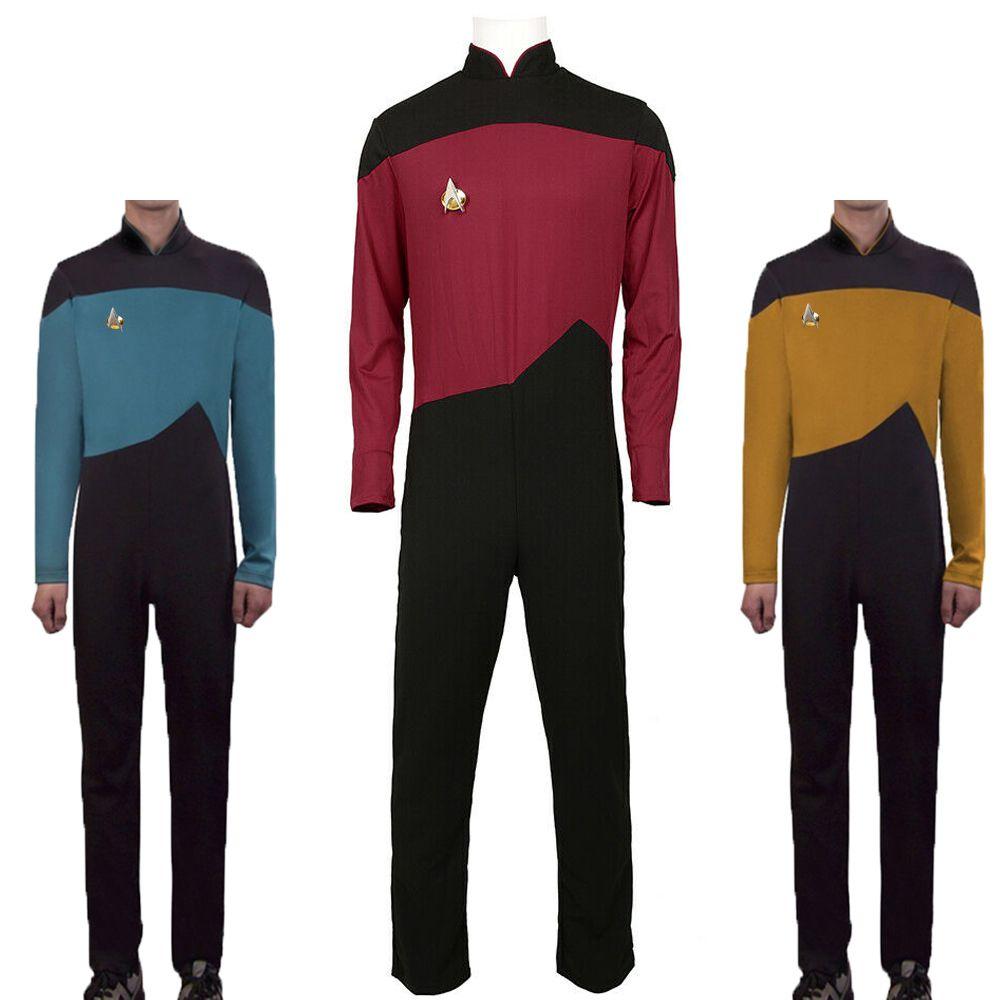 Star Trek The Next Generation Cosplay Costume Authentic Jumpsuit For Comic Con And Halloween