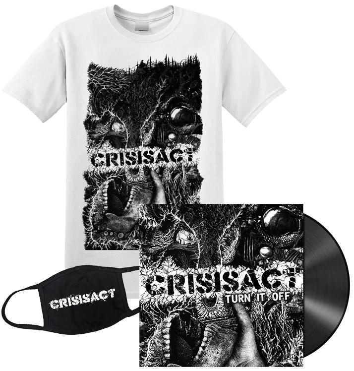CRISISACT -  Turn It Off  7  Bundle White Shirt XL