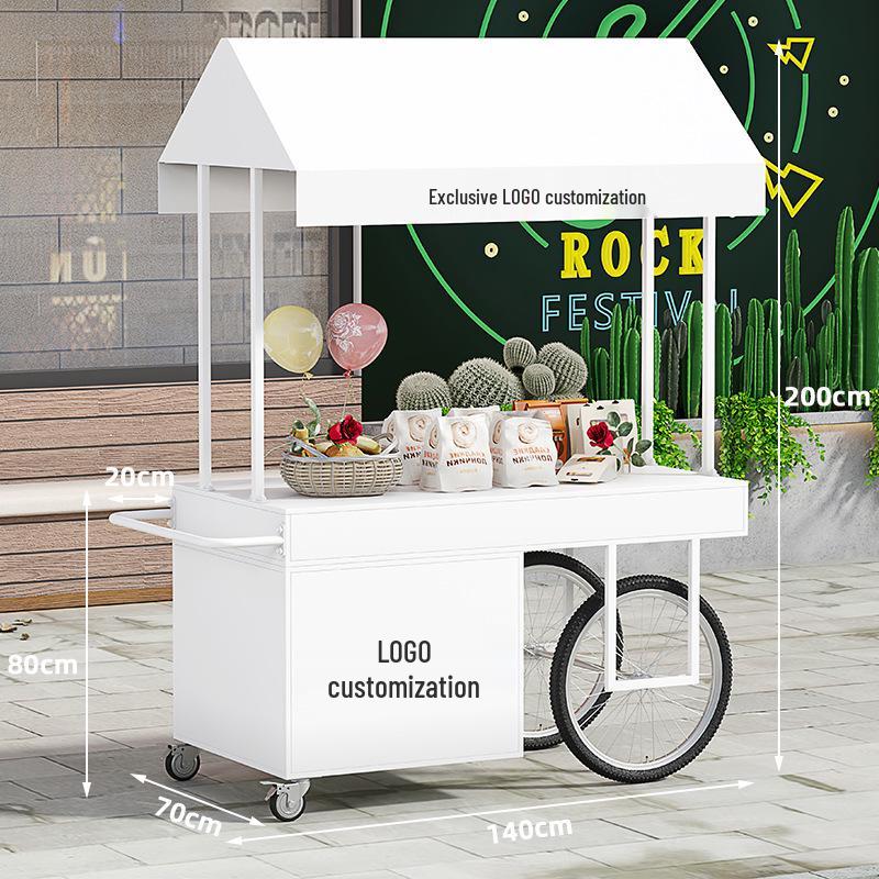 Street Stall Cart for Hotel Exhibitions, Mall Flower Displays, Specialty Promotions, and Event Showcases