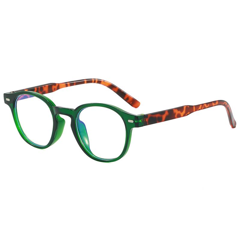 Minimalist High End Round Anti Blue Light Glasses Daily Commute Business Eyeglasses Frame Blue Light Blocking Computer Glasses