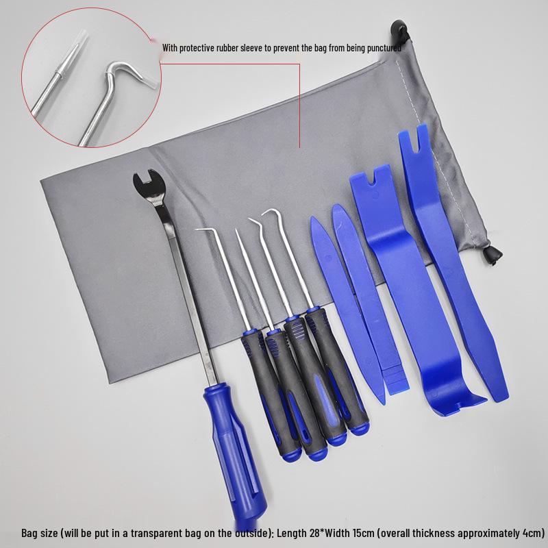 9-Piece Car Modification Tool Set: Door Panel & Audio Panel Removal Pry Bar Tools