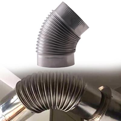 45 Degree Elbow Pipe for Camping Stove Flue Connection