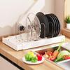 Pot Lid Storage Rack, Suitable For Cabinet Drawers, A Kitchen Organizing Tool Suitable For Storing Cookware.