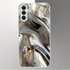 Metal Flow Dynamic Glass Phone Case Suitable for Samsung Galaxy S26 S25 S24 S23 S22 S20 FE/Ultra/Plus Anti Drop Back Cover