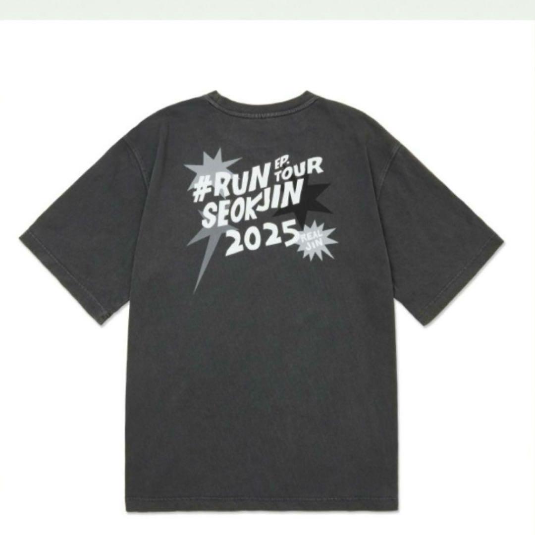 

[Б/У] Официальная футболка тура RUNSEOKJIN, распродано, темно-серая, BTS Джин