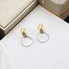 925 Silver Needle Simple Shell-Shaped Earrings High-End French Retro Temperament Earrings Niche Light Luxury Stud Earrings Wholesale