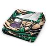 Luffy Roronoa Zoro Blanket Anime  Wool Novelty Warm Throw Blankets for Home Restaurant Autumn/Winter,