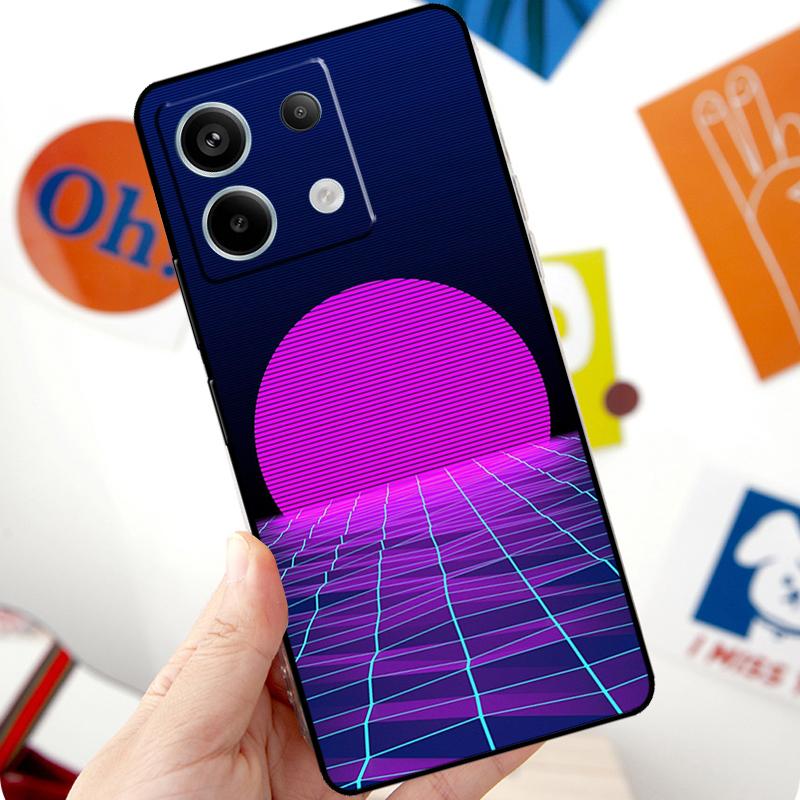 Neon Retrowave 80er Vintage Kunst Hülle Für Xiaomi Redmi Note 13 Pro 10 11 12 14 Pro 11S 12S Hülle Für Redmi 15 12C 13C 14C 10C