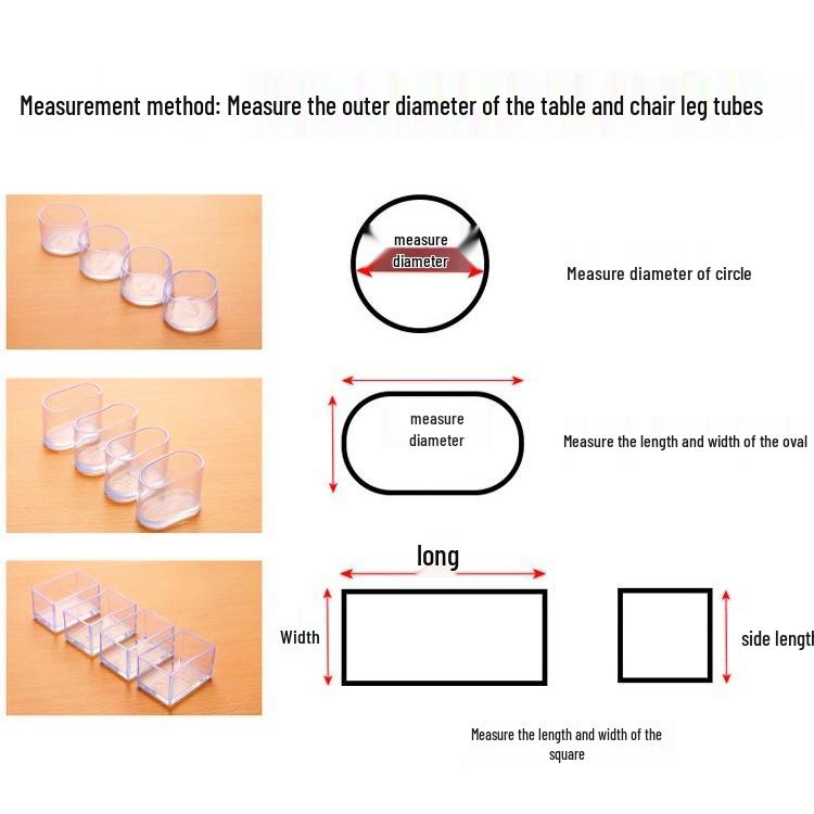 Verdickte Silikon-Stuhlbeinabdeckungen: Leise, rutschfeste, verschleißfeste Schoner für Esszimmerstühle, Hocker, Couchtische, Sofas und Betten