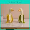 Banana Duck Resin Animal Figurine Creative Desktop Decoration Gift For All Occasions