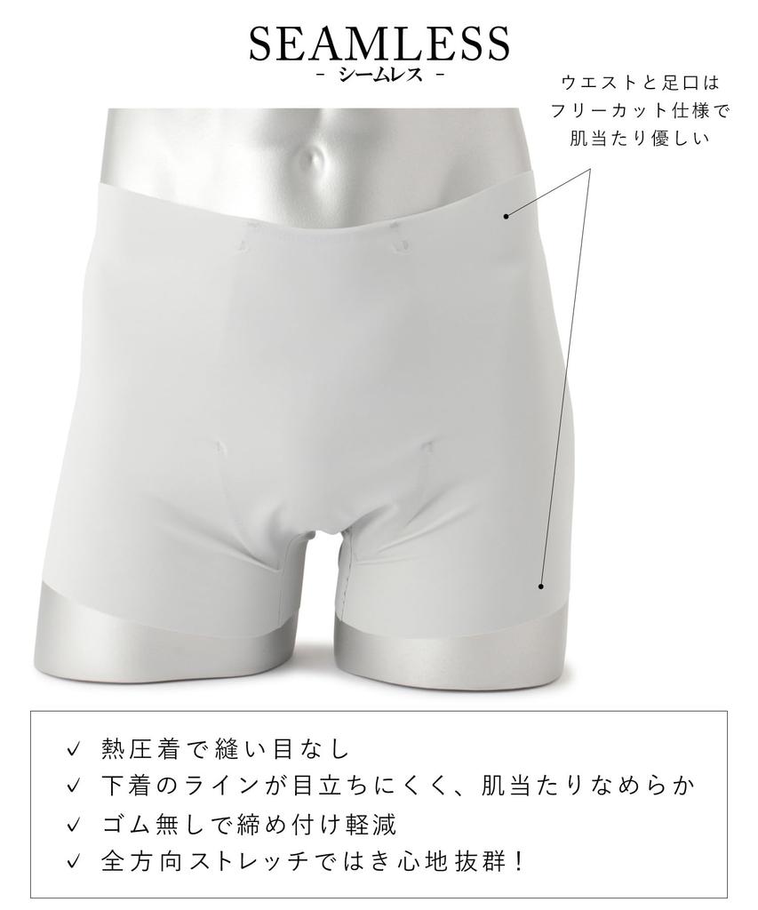KEEP GUARD Seamless Boxer Incontinence Light Size M Men's Briefs, Pants, Deodorizing, Gray,