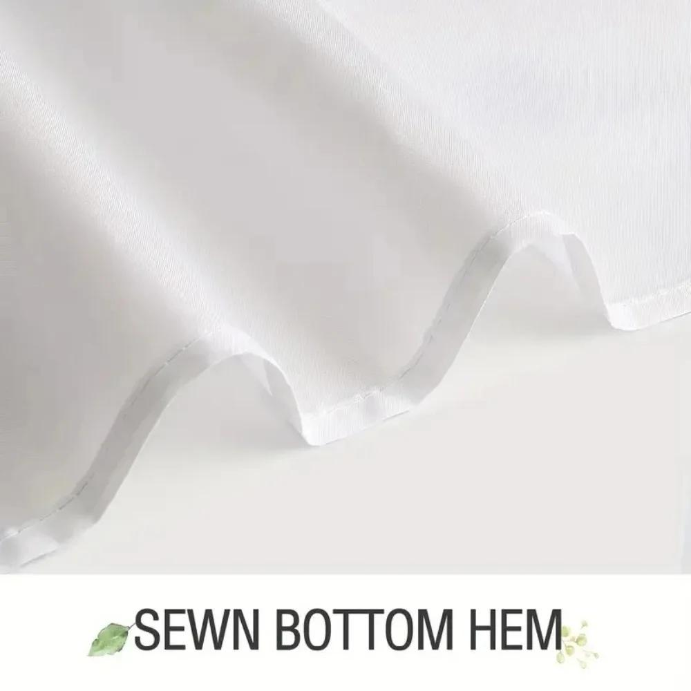 1PC Botanical Flower and Leaf Watercolor Pattern Waterproofing Bathroom Decoration Shower Curtain with Hooks Minimalist Design