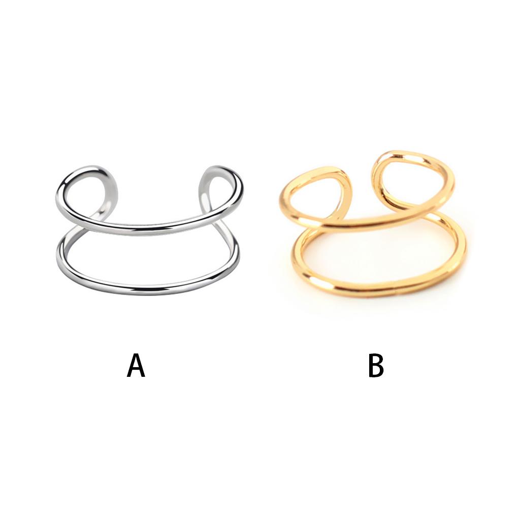 Women Rings Wedding Engagement Party Traveling Adjustable Fashion Open Ring Portable Jewelry Decor Birthday Gift