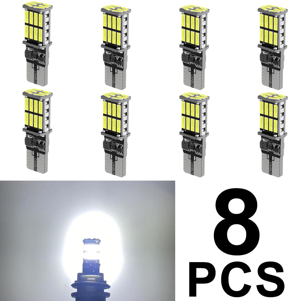 2/4/10 PCS T10 W5W LED Bulbs Canbus 12V/24V 4014-26SMD 6500K Car Signal Lights Interior Dome Door Trunk License Wedge Side LampsTurn Signal 2