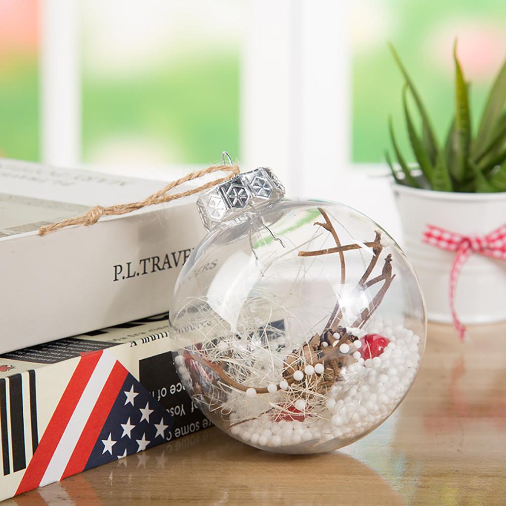 Dekoration Transparent Weihnachten DIYT Kugel Festival Anhänger Geschenk Hohlkugel