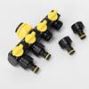 Car Wash 4/6-Point Diverter, 1" Faucet Connector, 5-Way with Ball Valve
