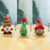 1PC Cartoon Image Handcrafted Fairy Garden Exquisite Glass Cute Christmas Tree Ornament Mini Santa Claus Figurines Desk Ornaments