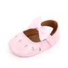 Baby Girl Princess Dress Shoes, Shiny Leather Bowknot Mary Jane Flats with Non-Slip Soft Sole