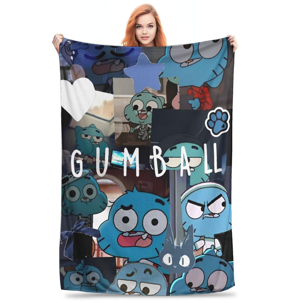 The Amazing World of Gumballs Blanket Super Soft Cozy  Throw Blankets for Bed 50x60 Inch Multiple Sizes Bedspread
