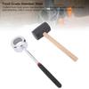 Coconut Opener Tool Set with Hammer Stainless Steel Food Grade Coconut Breaker Kit with Wooden Handle for Shop