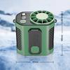 Waist Clip Fan with Flashlight Handsfree Strong Airflow Personal Body Fan Belt Fan for Gardening Climbing Outdoor Hiking Camping