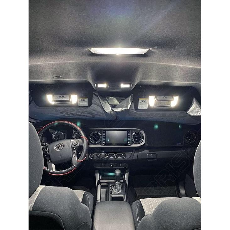White LED Interior Light Kit for Toyota Tundra 2014 2015 2016 2017 2018 Super Bright 6000K Interior LED Bulbs Package + Cargo Lights + License